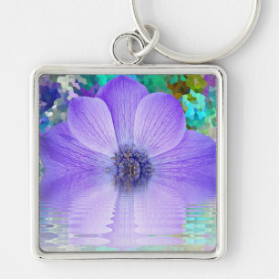 Llavero Flor morada