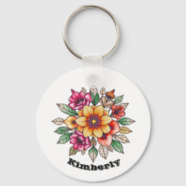 Llavero Flor multicolor