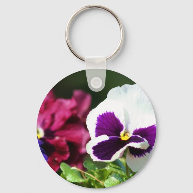 Llavero Flor Pansy (Anverso)