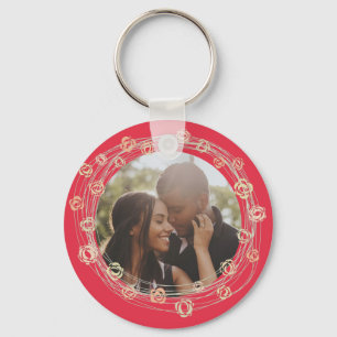 Llavero Flor personalizada de foto hecha por personalizado