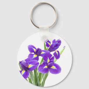 Llavero flor púrpura del iris