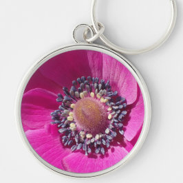 Llavero flor púrpura exótica, foto macro -