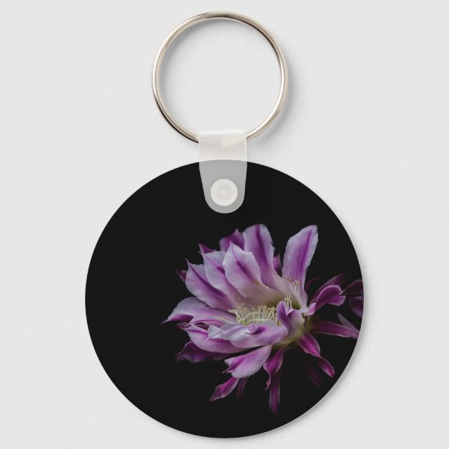 Llavero Flor real morada y blanca (Anverso)
