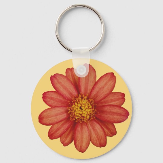 Llavero flor roja (Anverso)