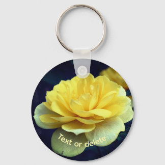 Llavero Flor rosa amarilla personalizada