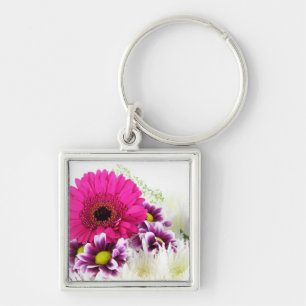 Llavero Flor rosa Gerbera