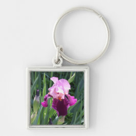 Llavero Flor rosa Iris besada por el sol