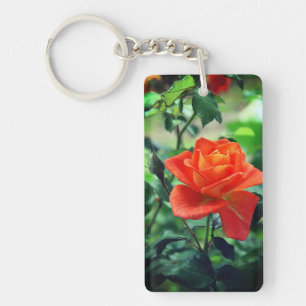 Llavero Flor rosa rosa de la naturaleza 46458