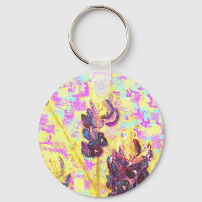 Llavero flor silvestre bluebonnet (Anverso)