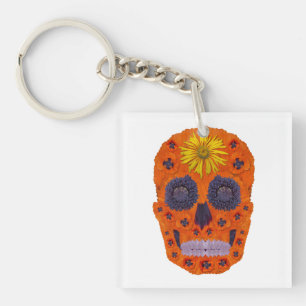 Llavero Flor Skull 1