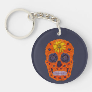 Llavero Flor Skull 1
