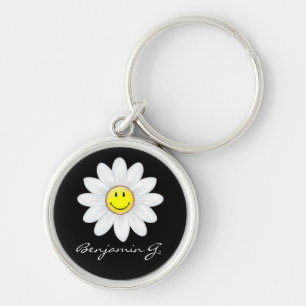 Llavero Flor sonriente de la margarita