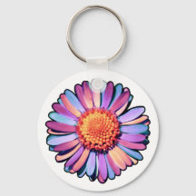 Flor suave morado rosa azul Boho Daisy Bisexual