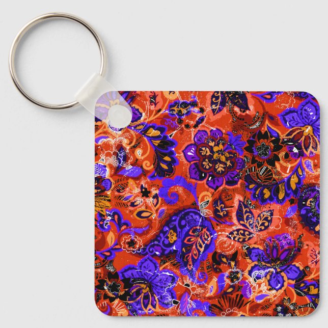 Llavero Floral abstracta de magia pura (Anverso)