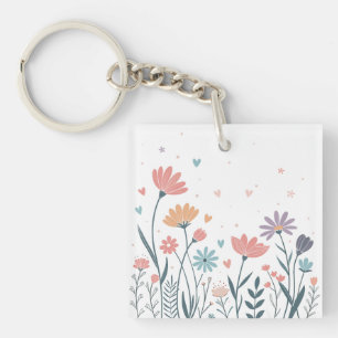 Llavero Floral acuática caprichosa