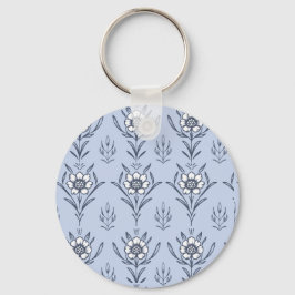 Llavero Floral azul