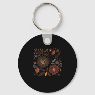 Llavero Floral Boho Sutil Mensaje Oculto Anti Trump Flor