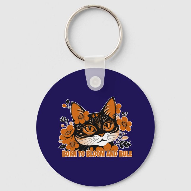 Llavero Floral Cat  (Anverso)