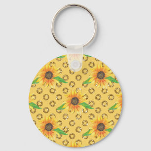 Llavero Floral de girasol
