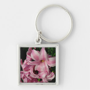 Llavero Floral de primavera de Hyacint rosado
