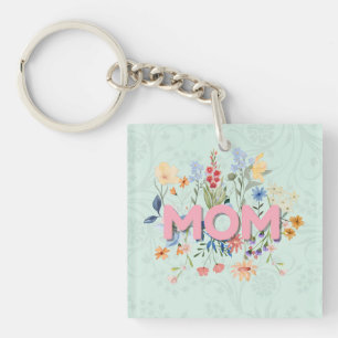 Llavero Floral Día de la Madre Regalo para Mamá
