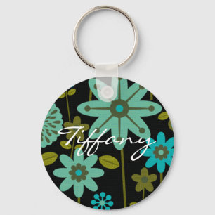 Llavero floral elegante