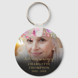 Llavero Floral en memoria amorosaFoto