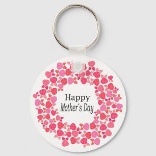 Llavero Floral Feliz Día de la Madre