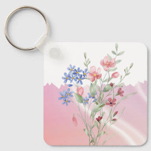 Llavero Floral - Gracias por ayudarme a crecer