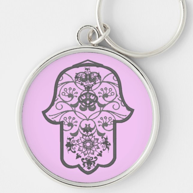 Llavero Floral Hamsa (Frente)
