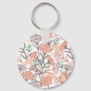 Llavero Floral inspirada en la naturaleza: patrón de flor 