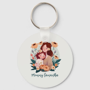 Llavero Floral Mom y Daughter