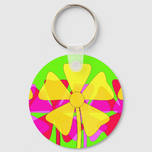 Llavero Floral Motif