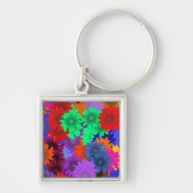 Llavero Floral multicolor (Frente)