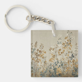 Llavero floral prado ámbar