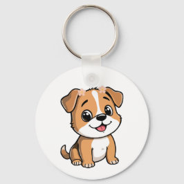 Llavero Floral Puppy Keychain – Cute Dog