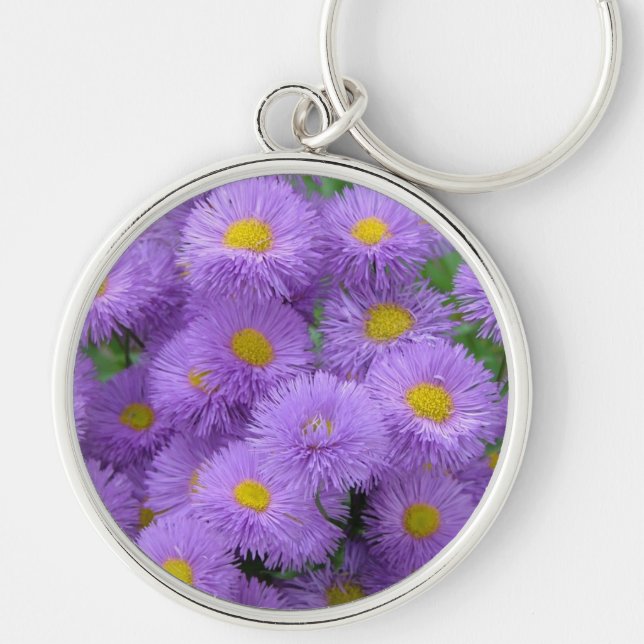 Llavero Floral Púrpura (Frente)