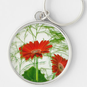Llavero Floral Roja