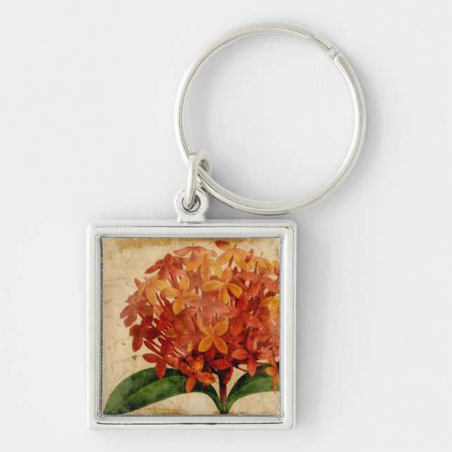 Llavero Floral vibrante III (Frente)