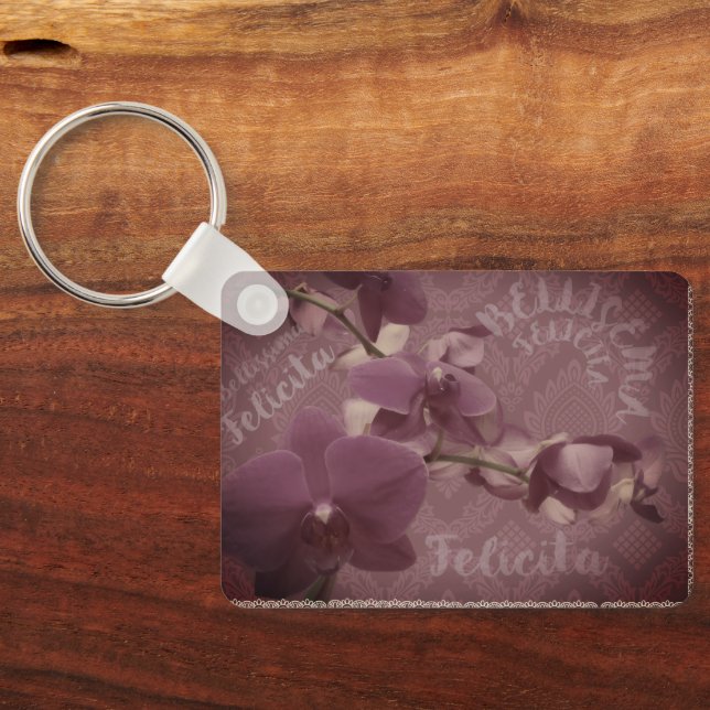 Llavero floral vintage (Reverso )