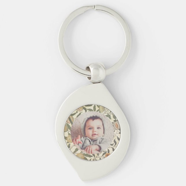 Llavero Floral virgen William Morris Fruit Art Nouveau (Anverso)