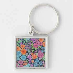 Llavero Floral watercolor pattern