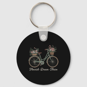 Llavero Florecer Sueño Prosperar Floral Bicicleta Trump Su