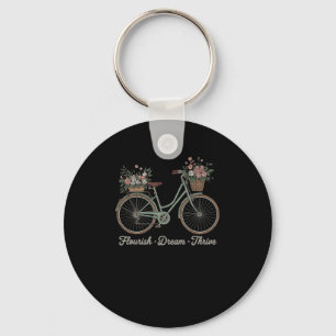 Llavero Florecer Sueño Prosperar Floral Bicicleta Trump Su