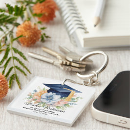 Llavero 🎓Florecer y Borla Graduación