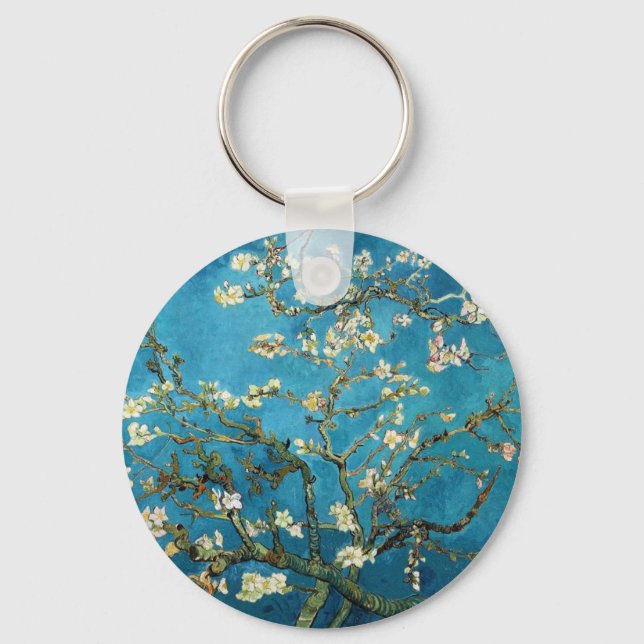 Llavero Floreciente árbol de almendras Vincent van Gogh (Anverso)