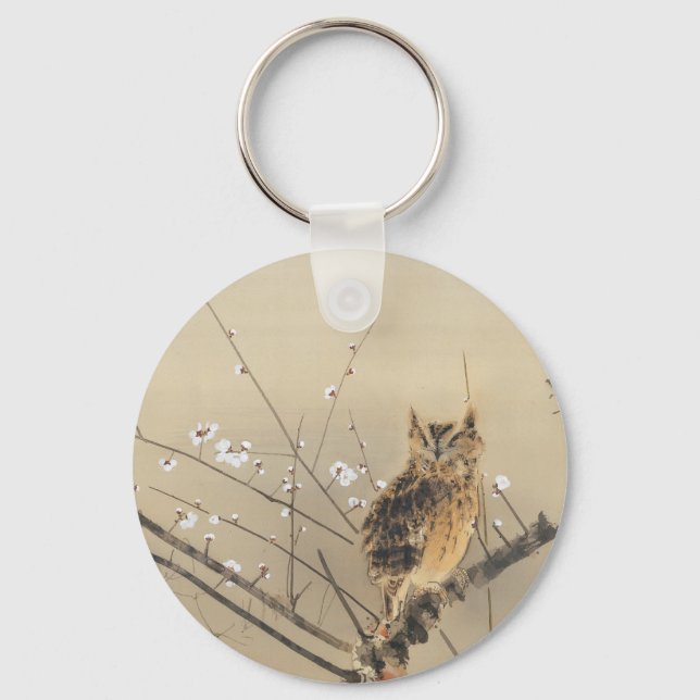 Llavero Florecimiento temprano de ciruelas por Nishimura G (Anverso)