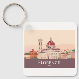 Llavero Florence Italy Duomo di Firenze Pastel Travel