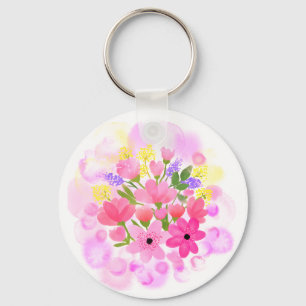 Llavero Flores acuáticas 01 Keychain