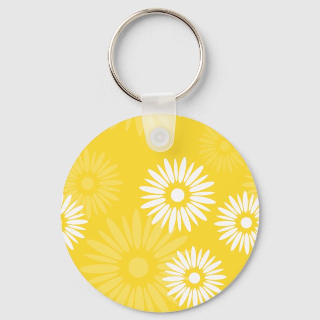Llavero Flores amarillas de verano Keychain (Anverso)